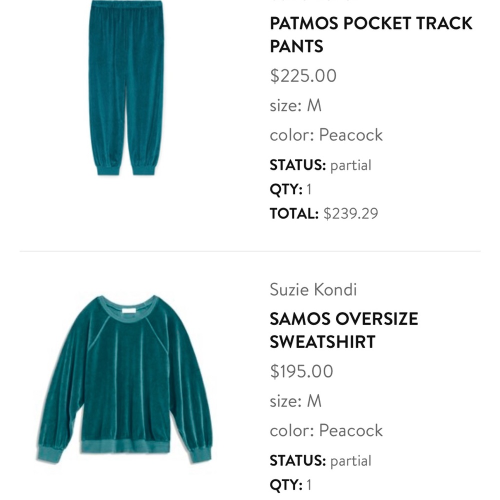 Suzie Kondi set.  Mid-rise Patmos pocket pant & Samos oversize sweatshirt.